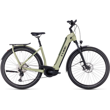 CUBE KATHMANDU HYBRID SLX 750 WAVE Electric Trekking Bike Green 2023 0